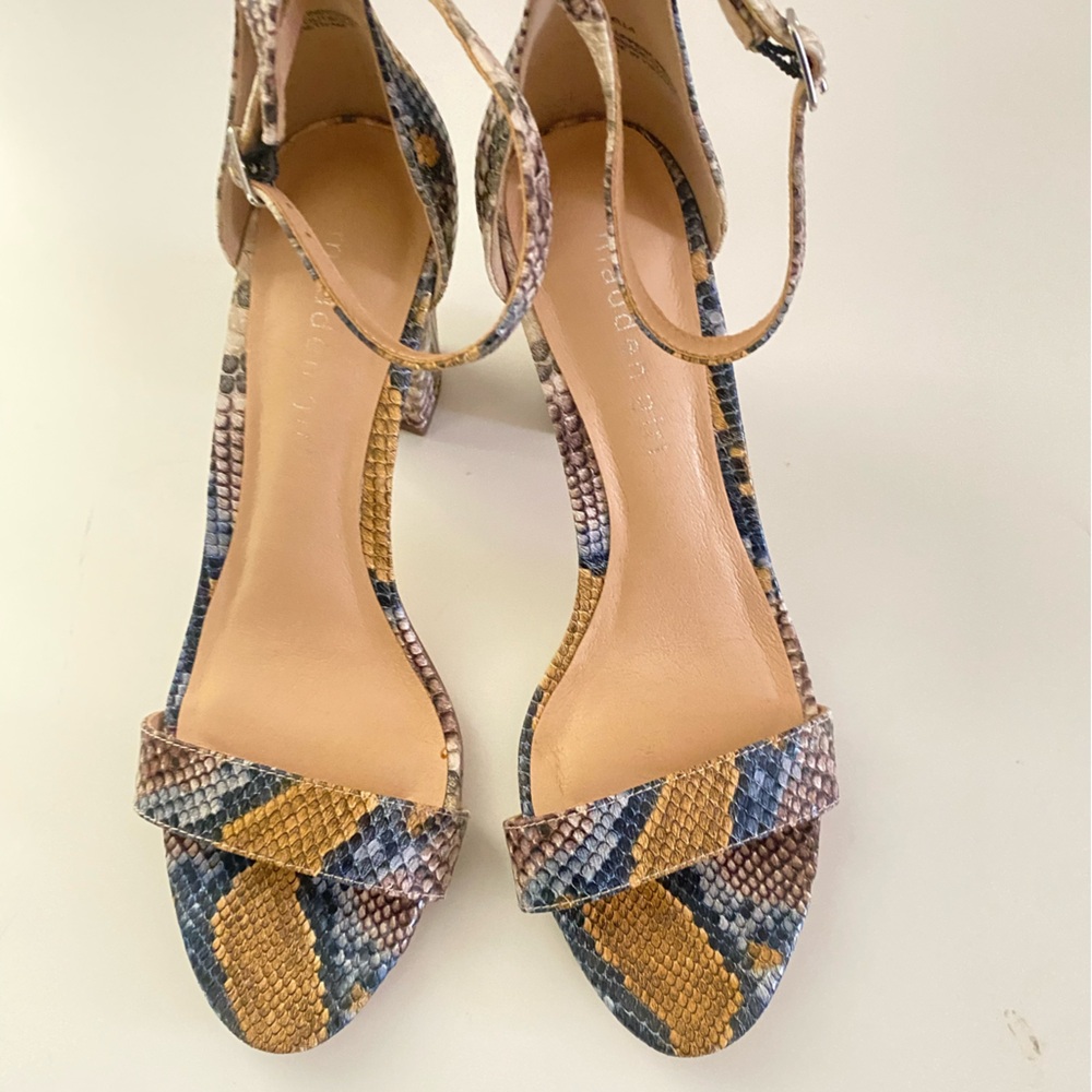 Madden Girl block heel sandal with ankle strap